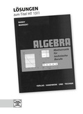Cover: L&ouml;sungen Mathematik f&uuml;r technische Berufe -- Algebra - Verlag Handwerk und Technik