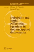 Cover: Probability and Partial Differential Equations in Modern Applied Mathematics - Springer