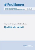 Cover: Qualit&auml;t der Arbeit - IW Medien