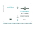 Cover: HITLER-PROZE&szlig; 1924 TL.4 - De Gruyter Saur
