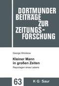 Cover: Kleiner Mann in gro&szlig;en Zeiten - De Gruyter Saur
