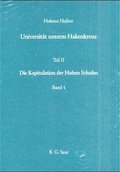 Cover: Universit&auml;t unterm Hakenkreuz - De Gruyter Saur