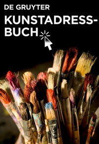 Abbildung von: Kunstadressbuch Deutschland, Österreich, Schweiz - De Gruyter Saur