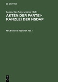 Cover: Register. Teil 1 - K. G. Saur