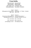 Cover: Franz Kafka. Internationale Bibliographie der Prim&auml;r- und Sekund&auml;rliteratur / International Bibliography of Primary and Secondary Literature. Band 1+2 - De Gruyter Saur