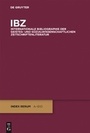 Cover: IBZ / 2009 - De Gruyter