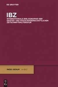 Enlarge image Cover: IBZ / 2009 - De Gruyter