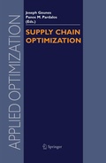 Cover: Supply Chain Optimization - Springer
