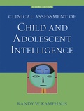 Cover: Clinical Assessment of Child and Adolescent Intelligence - Springer