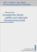 Cover: Europ&auml;ische Sozialpolitik und nationale Sozialpartnerschaft - Campus