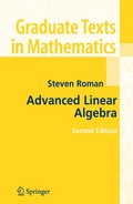 Cover: Advanced Linear Algebra - Springer