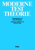 Cover: Moderne Testtheorie - Beltz Verlagsgruppe GmbH & Co. KG
