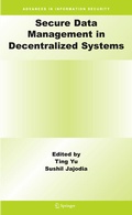 Cover: Secure Data Management in Decentralized Systems - Springer