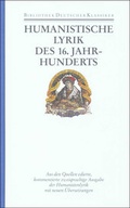 Cover: Humanistische Lyrik des 16. Jahrhunderts - Deutscher Klassiker Verlag