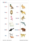 Cover: ABC der Tiere / ABC der Tiere - Silbenk&auml;rtchen, Leseteppiche, Domino - Mildenberger Verlag GmbH