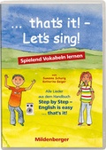 Cover: ... that`s it! - Let's sing! - Audio-CD - Mildenberger Verlag GmbH