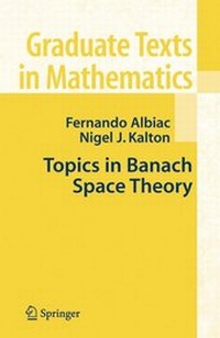 Enlarge image Cover: Topics in Banach Space Theory - Springer
