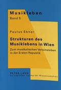 Cover: Strukturen des Musiklebens in Wien - Peter Lang Verlag