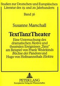 Enlarge image Cover: TextTanzTheater - Peter Lang Verlag