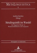 Cover: Metalinguistik im Wandel - Peter Lang Verlag