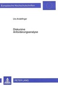 Cover: Diskursive Anforderungsanalyse - Peter Lang Verlag