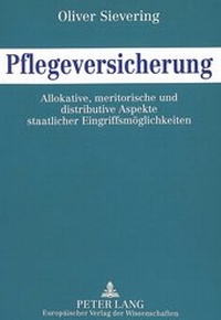 Abbildung von: Pflegeversicherung - Peter Lang Verlag