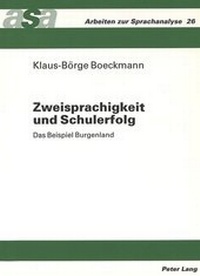 Abbildung von: Zweisprachigkeit und Schulerfolg - Peter Lang Verlag