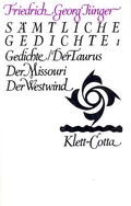 Cover: Werke. Werkausgabe in zw&ouml;lf B&auml;nden / S&auml;mtliche Gedichte 1 (Werke. Werkausgabe in zw&ouml;lf B&auml;nden, Bd.) - Klett-Cotta