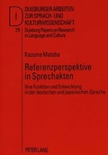 Cover: Referenzperspektive in Sprechakten - Peter Lang Verlag