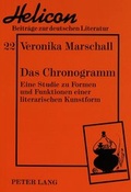 Cover: Das Chronogramm - Peter Lang Verlag