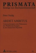 Cover: Ardet ambitus - Peter Lang Verlag