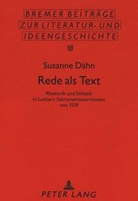 Abbildung von: Rede als Text - Peter Lang Verlag