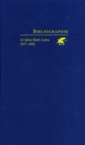 Cover: Bibliographie - Klett-Cotta