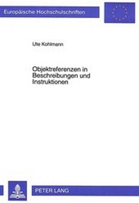 Abbildung von: Objektreferenzen in Beschreibungen und Instruktionen - Peter Lang Verlag
