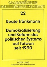 Abbildung von: Demokratisierung und Reform des politischen Systems auf Taiwan seit 1990 - Peter Lang Verlag