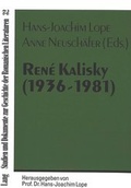 Cover: Ren&eacute; Kalisky (1936-1981) - Peter Lang Verlag