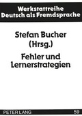 Cover: Fehler und Lernerstrategien - Peter Lang Verlag