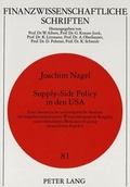 Cover: Supply-Side Policy in den USA - Peter Lang Verlag