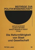 Cover: Die Reformf&auml;higkeit von Staat und Gesellschaft - Peter Lang Verlag