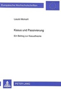 Cover: Kasus und Passivierung - Peter Lang Verlag
