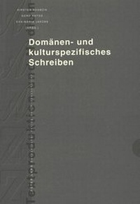 Abbildung von: Domänen- und kulturspezifisches Schreiben - Peter Lang Verlag