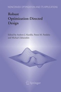 Cover: Robust Optimization-Directed Design - Birkhauser Boston Inc