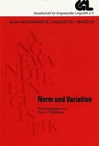Abbildung von: Norm und Variation - Peter Lang Verlag