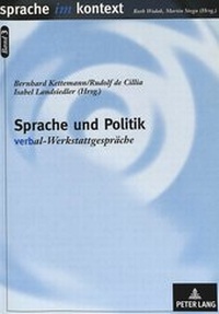 Abbildung von: Sprache und Politik - Peter Lang Verlag
