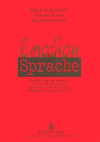 Abbildung von: Emotion und Sprache - Peter Lang Verlag