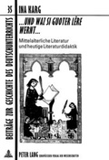 Cover: ...&laquo;und waz si guoter l&ecirc;re wernt&raquo;... - Peter Lang Verlag