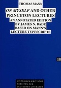 Cover: &laquo;On Myself&raquo; and other Princeton Lectures - Peter Lang Verlag