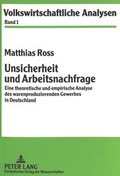 Cover: Unsicherheit und Arbeitsnachfrage - Peter Lang Verlag