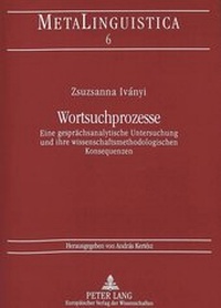 Abbildung von: Wortsuchprozesse - Peter Lang Verlag