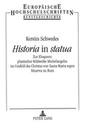 Cover: &laquo;Historia&raquo; in &laquo;statua&raquo; - Peter Lang Verlag